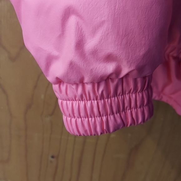 1st Down Vintage Coral Pink Nylon Duck Down Blend Full Zip Jacket - Picture 6 of 16